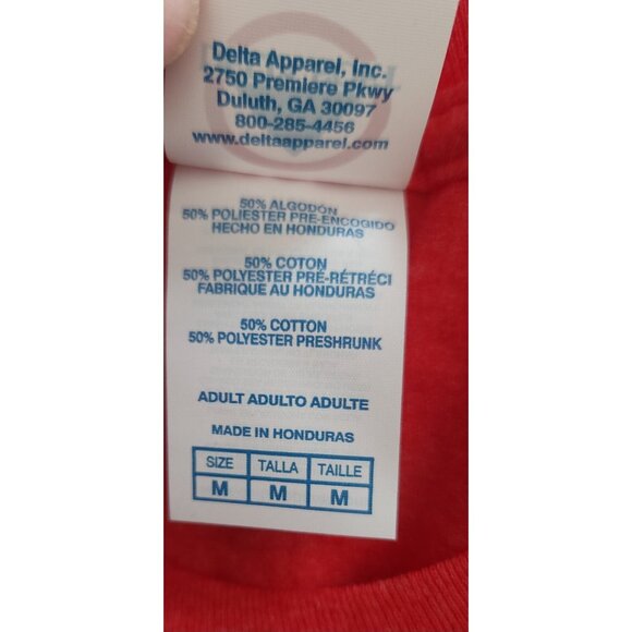 Tom and Jerry‎ T-Shirt Cartoon Graphic Print Crew Neck Mens Size Medium Red EUC - Picture 7 of 9